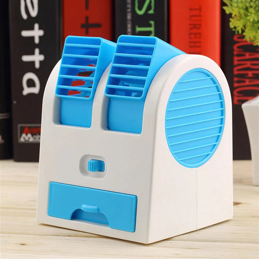 Portable Dual Bladeless Mini Cooler Fan